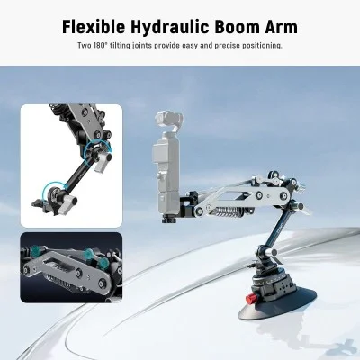 Neewer SHOCK ABSORBER ARM FOR POCKET 3，ACTION 5，GOPRO 13 GA022 _ black